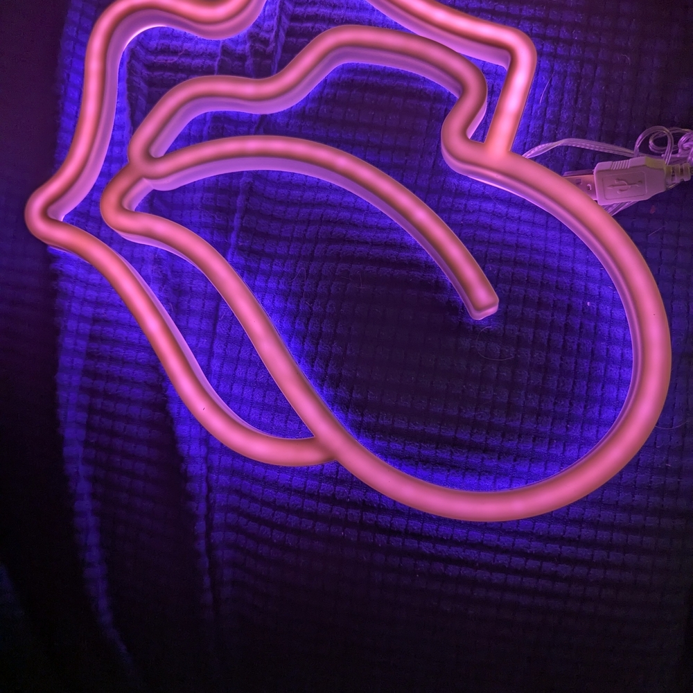 Neon Pink LED Light Sign